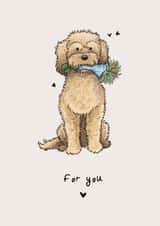 For You Cockerpoo - Cute General Greeting Card - Cockerpoo Dog created by Elspeth Rose