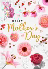 Traditional Mother's Day card - Beautiful floral created by Emma Proctor