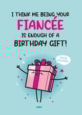 Funny Birthday Card For Fiancé - Cute Birthday Card created by Twisted Haggis