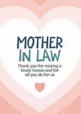 Mother In Law Mother's Day Card - Heartfelt thank you created by Bev O'Connor || @oconnordesign