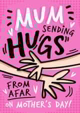 Cute Mother's Day Card - Hugs from afar created by Emma Proctor