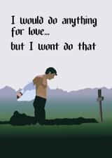 Funny Valentine's Day Card - Saltburn - Grave Scene created by Quinton cards