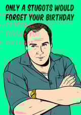 Birthday card featuring Tony Soprano from the TV crime series, The Sopranos. created by Graham Sanders