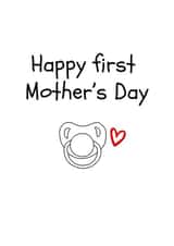 Cute Mother’s Day card - 1st Mother's Day created by Amy (Hedgecards)