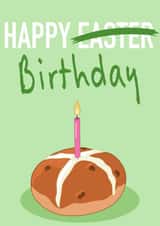 Cheeky Birthday Card - Happy Easter - for March Birthdays created by @cackhandedcreations