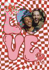 Personalised Valentines Day Photo Card created by Choo Choo  - Retro Valentine's Photo Card - Love