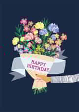 Birthday Bouquet Card - Floral - Bunch Of Flowers - Happy Birthday Card created by Becky Broome