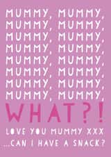 Funny Mummy Snack Card - Mother's Day Card created by Heather Alstead Design LTD