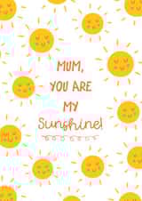 Cute Mother's Day Card - You Are My Sunshine created by Krafty Kitsune