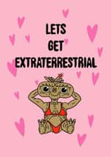 Cheeky valentines card for the ET or Retro movie fan. created by Saint Ell