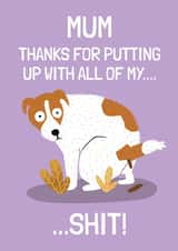 Funny Mother's Day card - from the dog created by AbiGoLucky