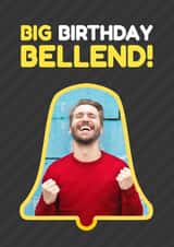 Personalised Birthday Photo Card created by Simon - Funny Birthday Photo Card - For Him - Bellend