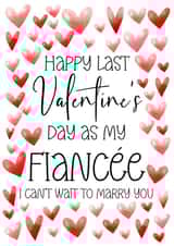 Cute Valentine's Day card - for your Fiancée - I can't wait to Marry You created by Louise Potton Designs