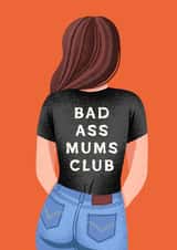 Funny Mother's Day Card - Bad Ass Mums Club created by Folio | Ian Owen