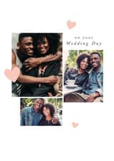 Personalised Wedding Photo Card created by Paperlink and Meraki Greeting Cards - Cute Wedding Photo Card - on your Wedding Day