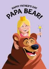 Cute Father's Day Card - Papa Bear - From The Kids created by Folio | Ian Owen