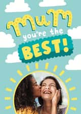 Personalised Mothers Day Photo Card created by Josie Gledhill - Cute Mother's Day Photo Card - You're the best!