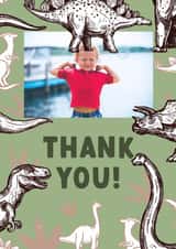 Personalised Thank You Photo Card created by Summer Lane Studio - Cute Thank You Photo Card - Birthday Party