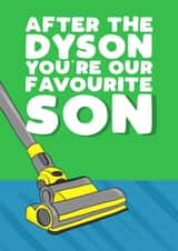 Funny Birthday Card - for son - Dyson created by Pickled Prints