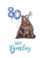 Cute - 80th Birthday - Bear - Pun - Card created by Citrus Bunn