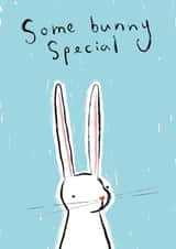 Punny Easter Card - Some Bunny Special created by Genevieve Aspinall