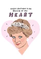 Cute illustrated Birthday Card - for any Queen in your Life created by EllieReynoldsDesign