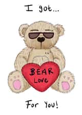 Super Cute Valentine's Day Card - BEAR LOVE created by KitsCH Noir