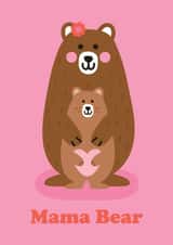 Cute Mothers Day Card - Mama Bear created by Studio Boketto