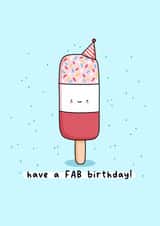 Cute birthday card - have a Fab Birthday created by Rosalie Perl