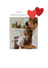 Personalised Anniversary Photo Card created by Paperlink and Meraki Greeting Cards - Classic Anniversary Photo Card  - Heart Balloons