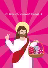 Funny Easter card - I'm Back created by PaperJam Print Co.