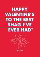 NSFW Valentine's Day Card - Best Shag created by OBJECTABLES