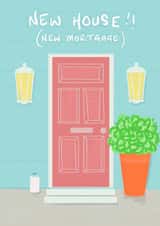 Cute Funny Doodle New House (New Mortgage) Card created by Sarah Symonds | Townhouse Creative