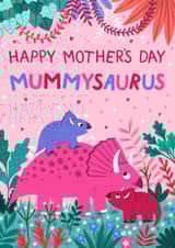 Cute Dinosaur Mother's Day Card - Mummysaurus - From the Kids created by Pear Tree Press