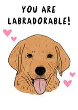 Cute Valentine’s Day card -  Labrador - Dog - Adorable created by TheYoungBandit .