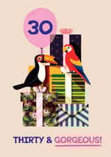 Cute & Pretty Birthday Card - 30th - For Her - Gorgeous created by Folio | Ian Owen