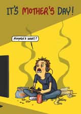 Funny Mother's Day Card - From Son - Mother's What? created by Bryony Jackson Walters