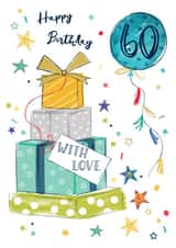 Classic Birthday card - 60 Today created by Katie Phythian Design