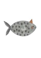 Cute Birthday Card - Fish Party Hat created by HeatherLucyJ