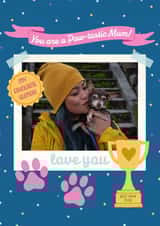 Personalised Mothers Day Photo Card created by Kamiya Chirodian - Cute Mother's Day Photo Card - From your pet