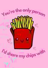 Cute anniversary card for your partner: AKA the only eater of your chips! created by Eventide Design