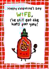 Cute Valentine's Day Card - for Wife - Still got the Hots for you created by The Playful Indian