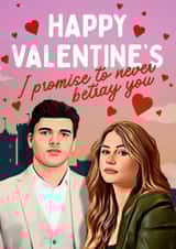 Funny Valentines Day Card - Harry & Mollie -The Traitors created by Mrs Best Paper Co.