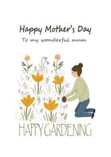 Happy Mother's Day Card, Card for Mum, Floral Mother's Day Card created by TheFishBirdCo