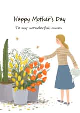 Mother's Day Gardening Card, Happy Mother's Day Card, Gardener created by TheFishBirdCo