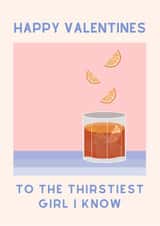 Funny and cute Valentines day card for your girlfriend or special lady! created by Vera Fleur