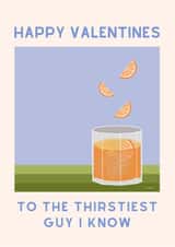 Funny and cheeky Valentines day card for your boyfriend created by Vera Fleur