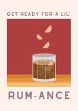 Cute Valentines Day card for your rum loving significant other created by Vera Fleur