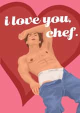 Calvin Klein Jeremy Allen White Card - The Bear / Hot Chef created by byRosybum