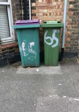 Funny Birthday Card - 65th - Bin created by OBJECTABLES